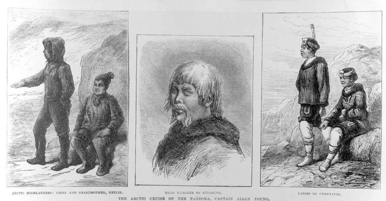 رحلة القطب الشمالي في جزيرة باندورا ، الكابتن ألين يونغ ، نُشرت في "أخبار لندن المصورة" ، 1876 بواسطة مدرسة اللغة الإنجليزية