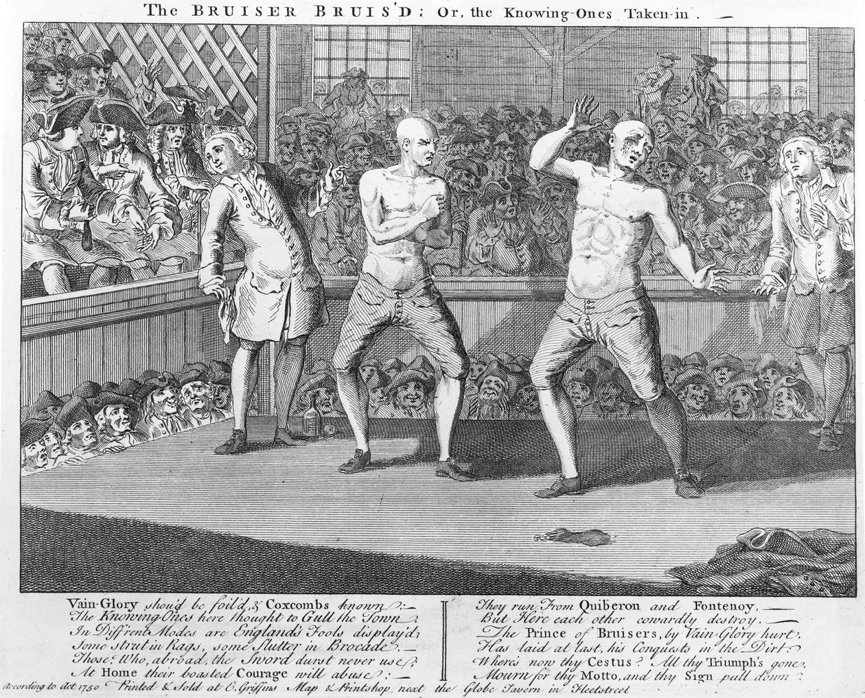 The Bruiser Bruis&39;d ، أو ، المعرفة المكتسبة ، 1750 بواسطة مدرسة اللغة الإنجليزية