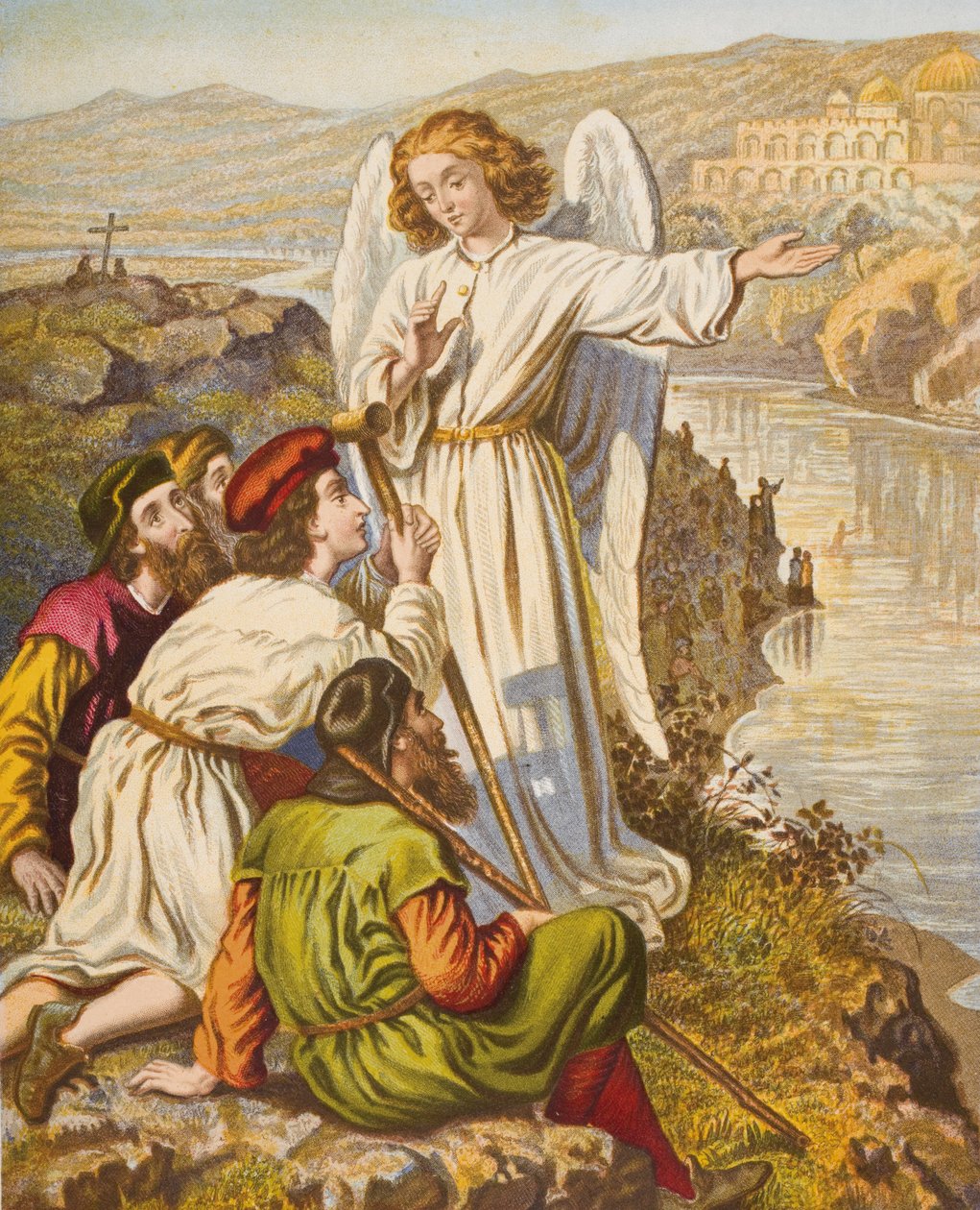 رسالة الملك إلى الضمير الرقيق ، توضيح من "تقدم الحاج" لجون بونيان (1628-1688) بواسطة مدرسة اللغة الإنجليزية