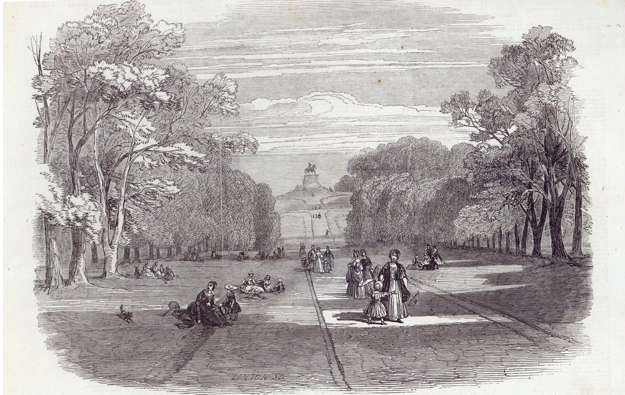 The Long Walk ، Windsor ، من The Illustrated London News ، 14 نوفمبر 1846 بواسطة مدرسة اللغة الإنجليزية