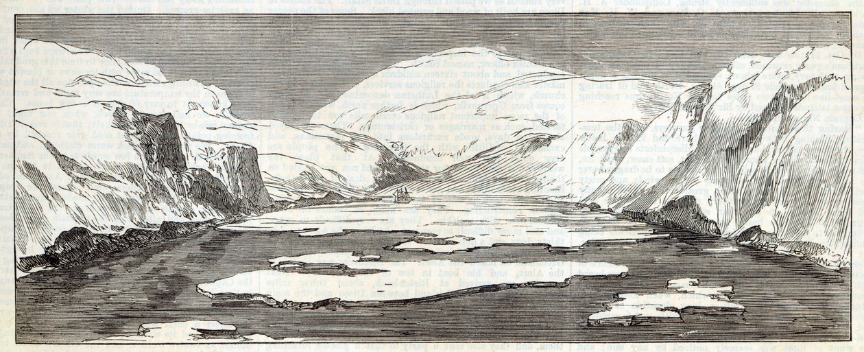 رحلة القطب الشمالي: ديسكفري باي ، من "أخبار لندن المصورة" ، 1876 بواسطة مدرسة اللغة الإنجليزية