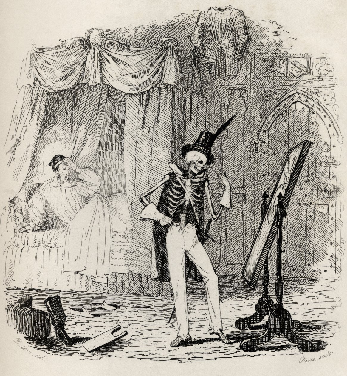 شبح Tappington ، من "The Ingoldsby Legends" من تأليف Thomas Ingoldsby ، نشره Richard Bentley und Son ، 1887 بواسطة مدرسة اللغة الإنجليزية