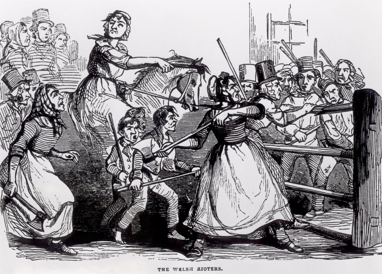 المشاكسون الويلزية ، من أخبار لندن المصورة ، 11 فبراير 1843 بواسطة مدرسة اللغة الإنجليزية