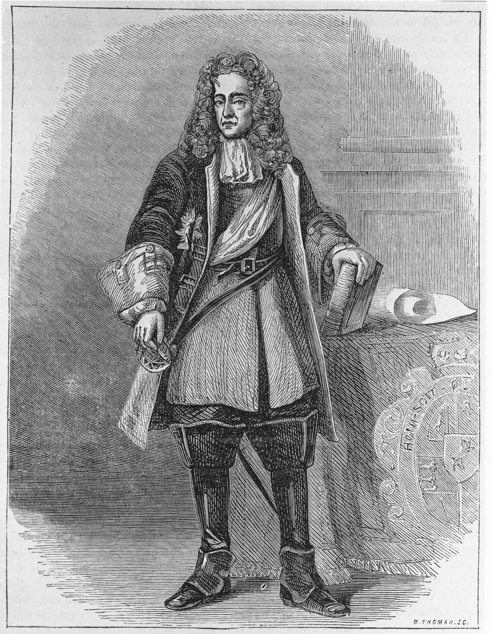 وليام الثاني ، أمير أورانج (1626-1650) منقوش بواسطة دبليو توماس (باندو) بواسطة مدرسة اللغة الإنجليزية