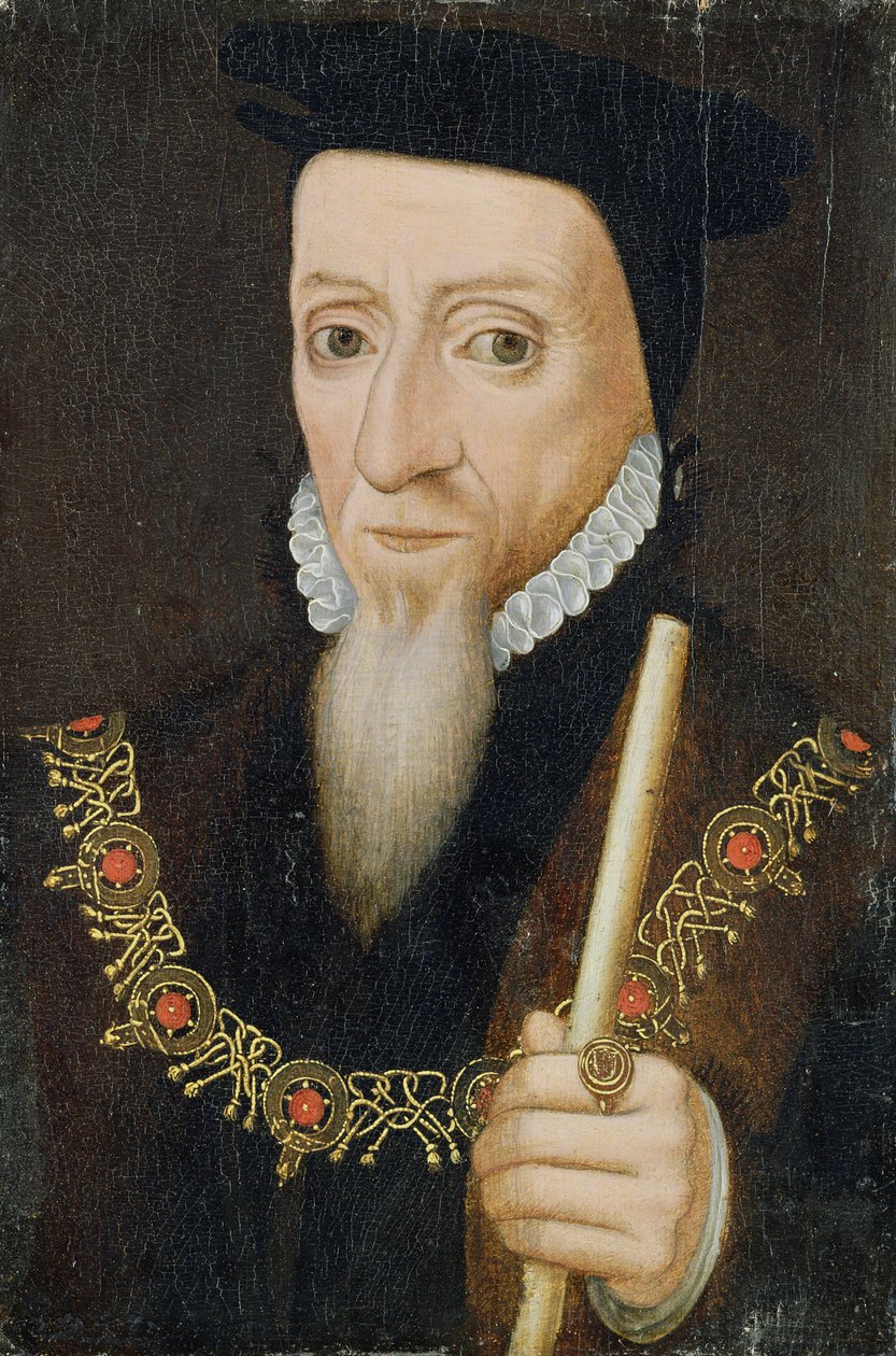 وليام باولت (1475-1572) مركيز وينشستر الأول ، 1560-70 بواسطة مدرسة اللغة الإنجليزية