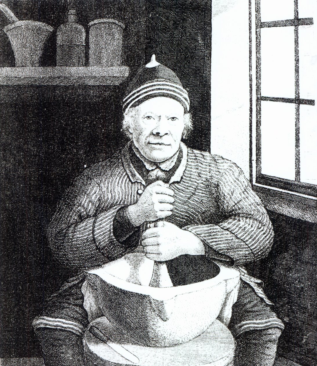 ويليام ويلسون ، المعروف باسم Mortar Willie ، البالغ من العمر 107 ، 1815 بواسطة مدرسة اللغة الإنجليزية