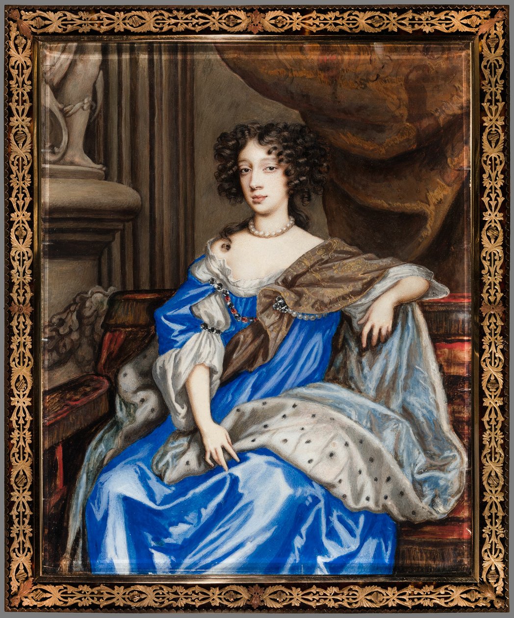 صورة لمريم مودينا ، حوالي 1673. بواسطة الإنجليزية نيكولاس ديكسون ج. 1645 بعد 1708.