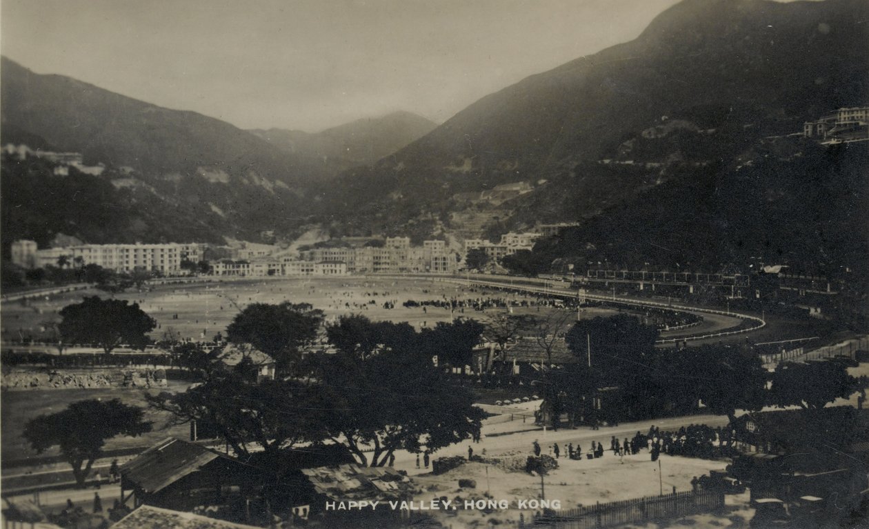 Happy Valley ، Hong kong ، من ألبوم صور فوتوغرافية تتعلق بخدمة Pte H. Chick ، 1940 بواسطة مصور انجليزى