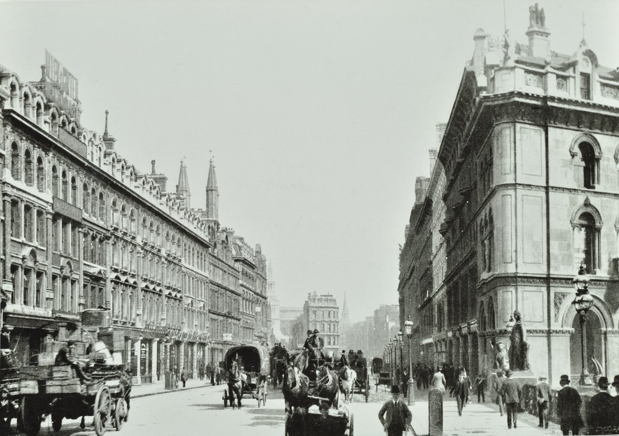 جسر هولبورن ، باتجاه الشرق ، مدينة لندن ، 1875 بواسطة مصور انجليزى