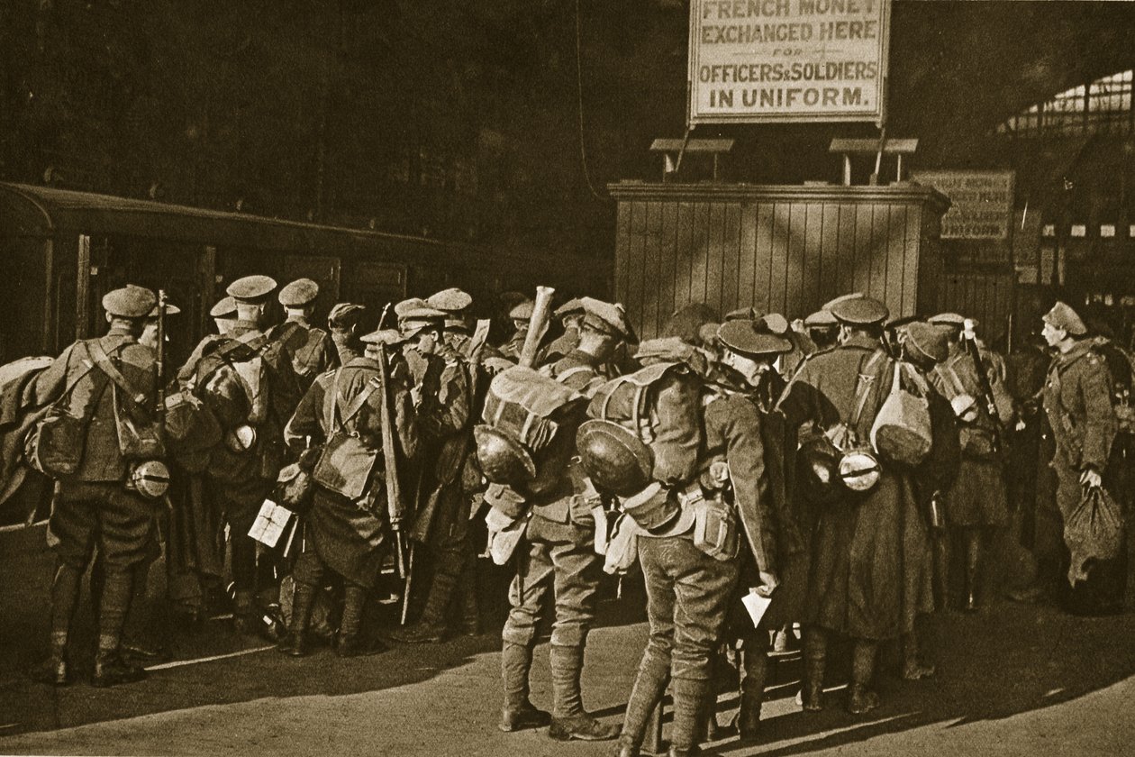 ملزمة للوطن ، مع الانتهاء من مهمتهم العظيمة ، 1918-1919 بواسطة مصور انجليزى