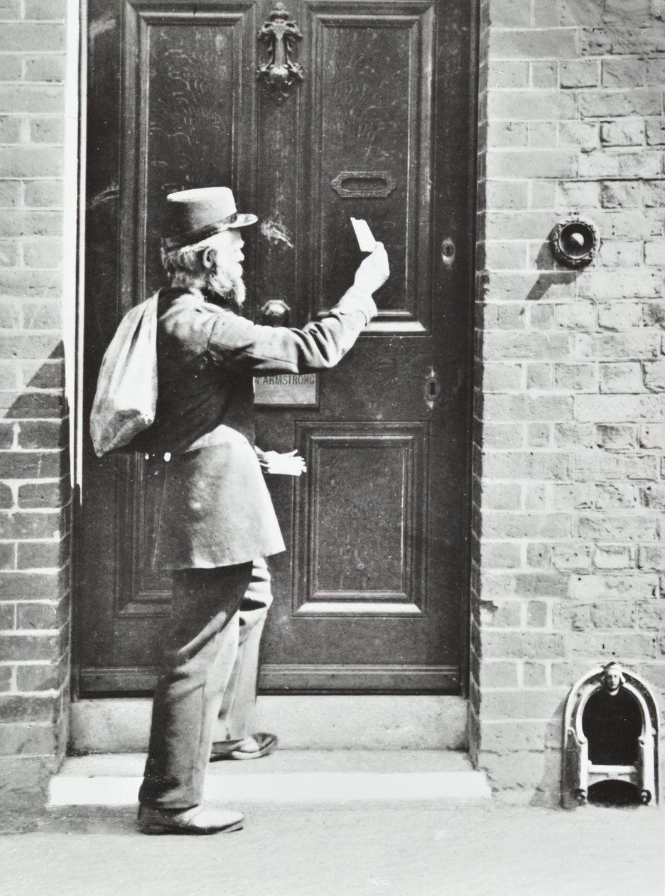 ساعي البريد في King William Walk ، Greenwich ، 1885 بواسطة مصور انجليزى