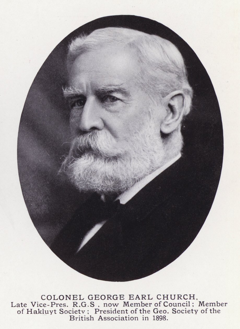 Prominent Men of London: Colonel George Earl Church (b/w photo) بواسطة مصور انجليزى