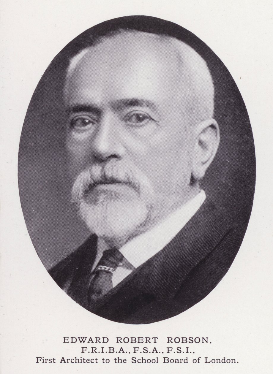 Prominent Men of London: Edward Robert Robson (b/w photo) بواسطة مصور انجليزى