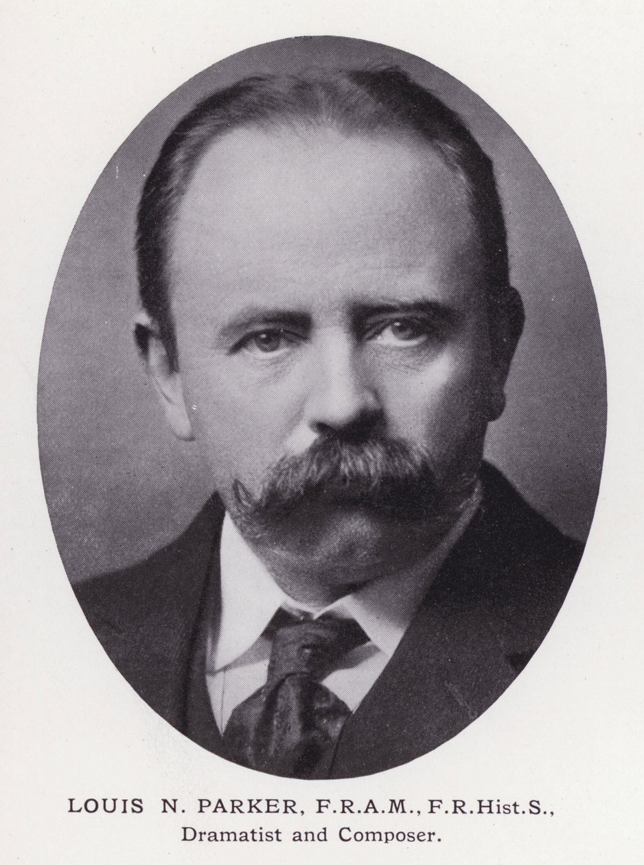Prominent Men of London: Louis N Parker (b/w photo) بواسطة مصور انجليزى