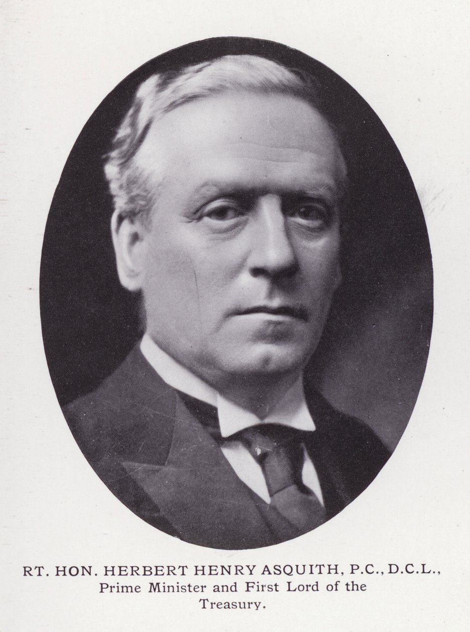 Prominent Men of London: Rt Hon Herbert Henry Asquith (b/w photo) بواسطة مصور انجليزى