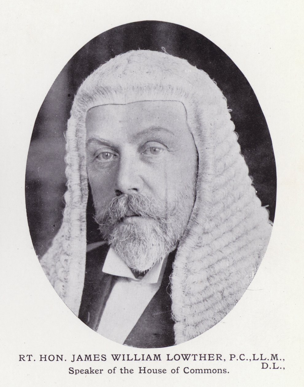 Prominent Men of London: Rt Hon James William Lowther (b/w photo) بواسطة مصور انجليزى