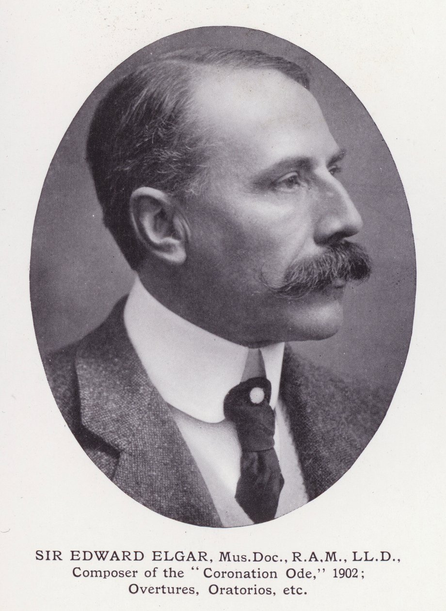 Prominent Men of London: Sir Edward Elgar (b/w photo) بواسطة مصور انجليزى