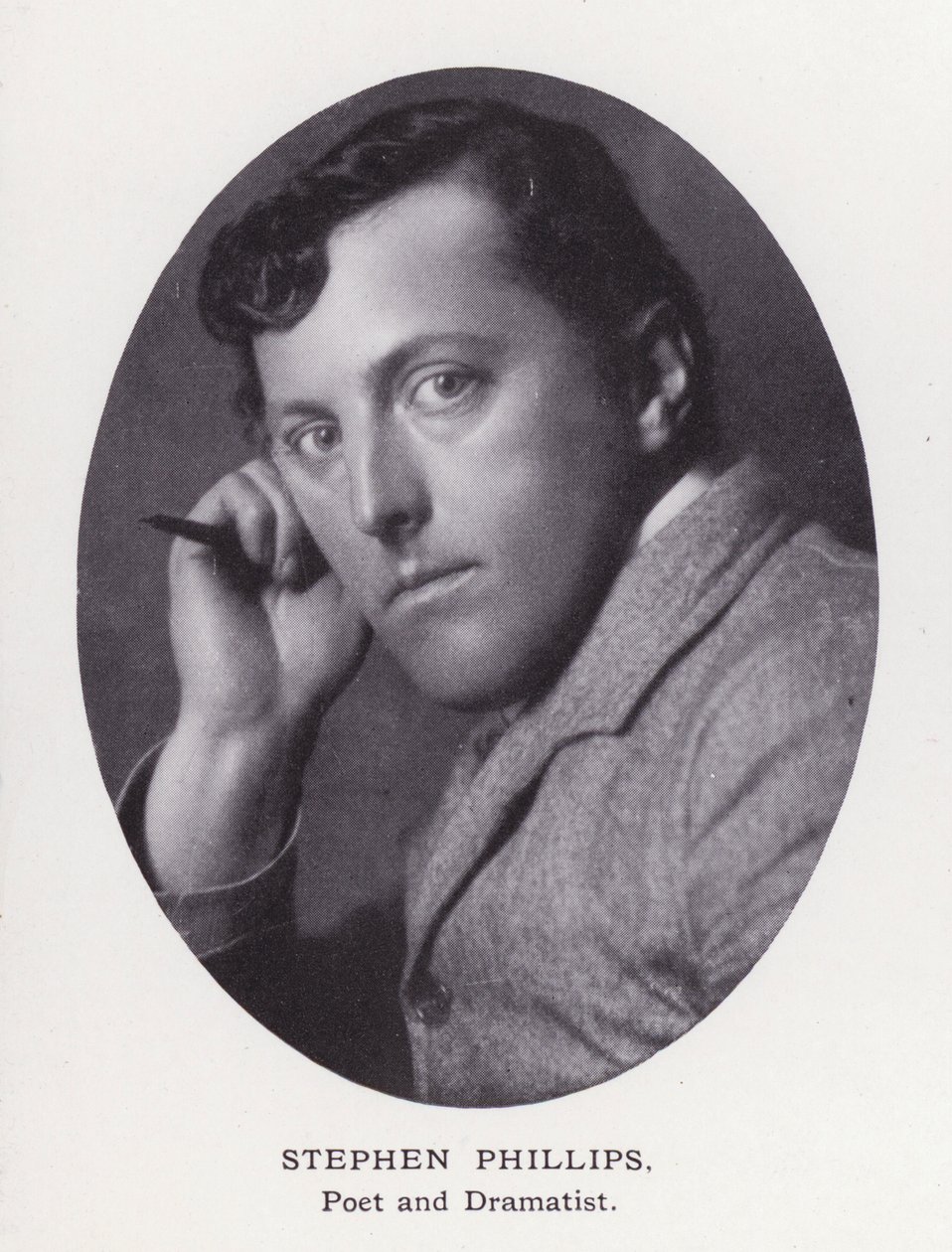 Prominent Men of London: Stephen Phillips (b/w photo) بواسطة مصور انجليزى