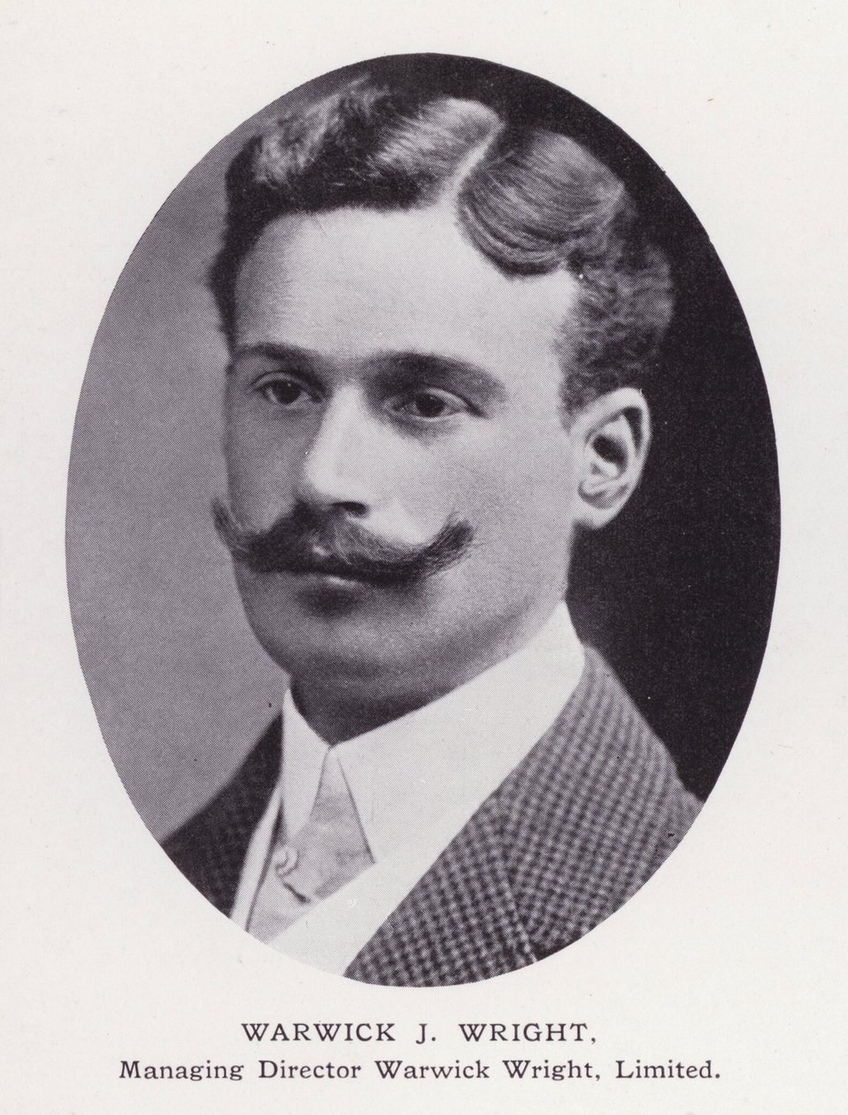 Prominent Men of London: Warwick J Wright (b/w photo) بواسطة مصور انجليزى