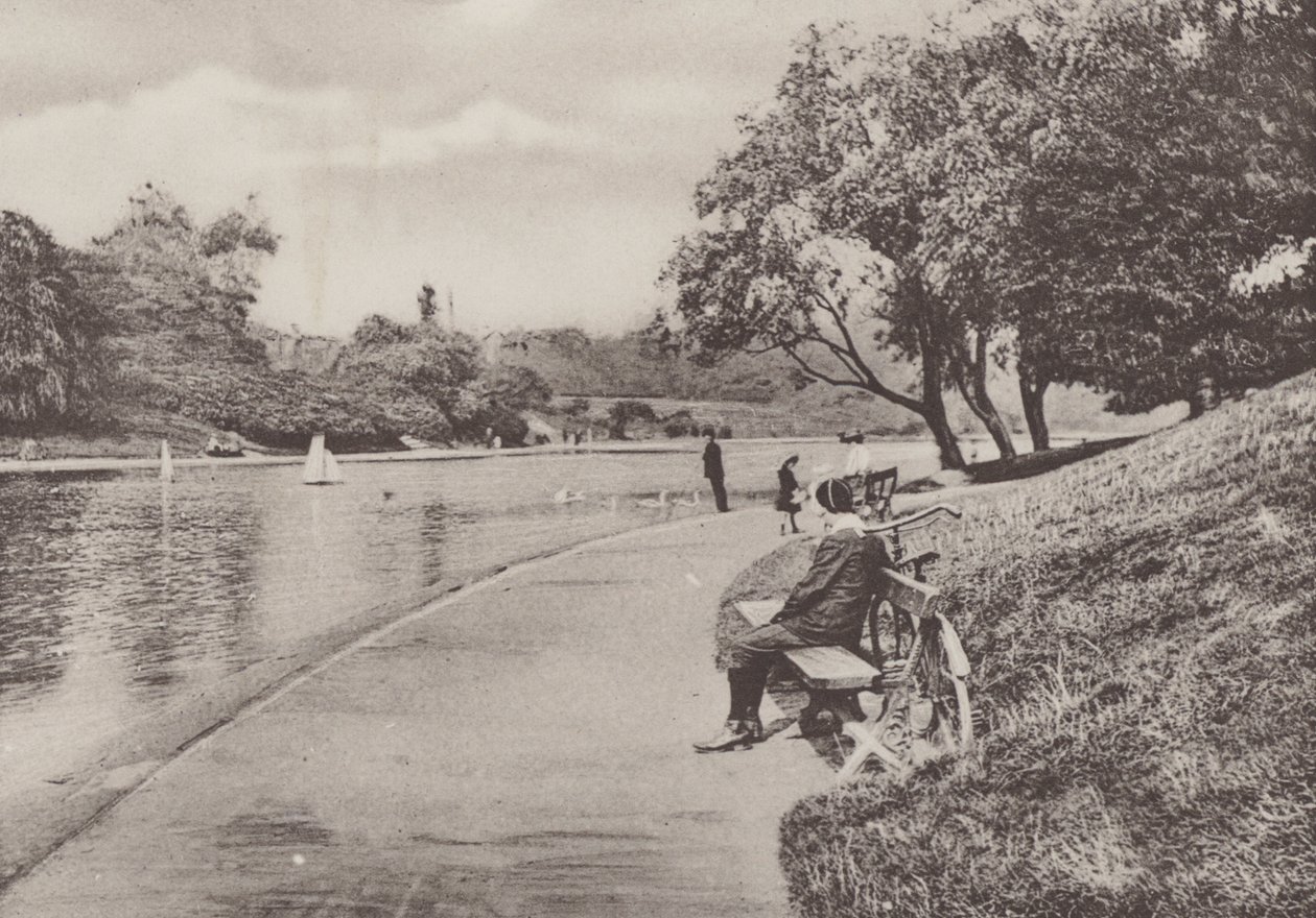 Sefton Park, Liverpool (b/w photo) بواسطة مصور انجليزى