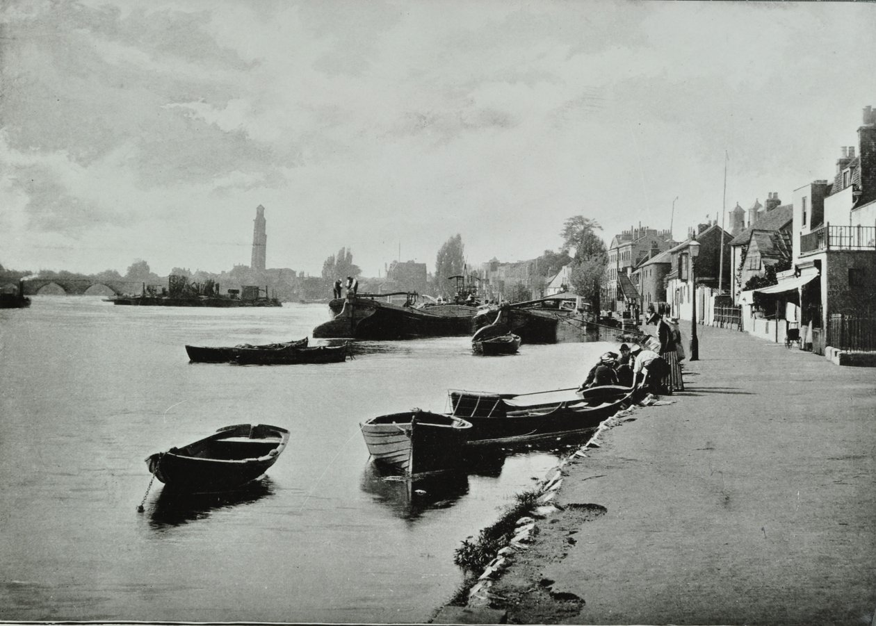 ستراند أون ذا جرين ، هونسلو: منظر عام ، 1895 بواسطة مصور انجليزى