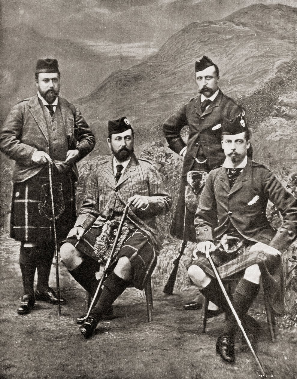الأمراء الأربعة ، 1881 (وزن الصورة) بواسطة مصور انجليزى