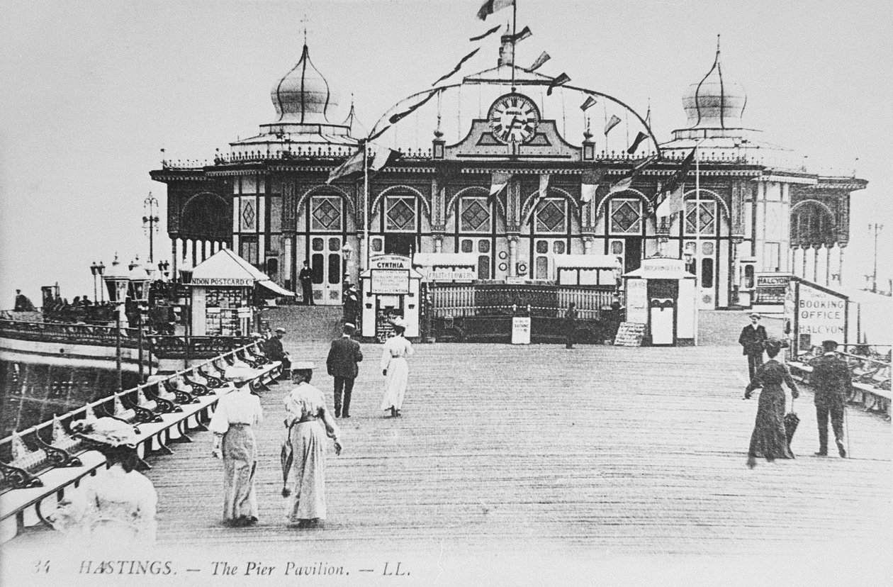 جناح الرصيف ، هاستينغز ، c.1890 بواسطة مصور انجليزى