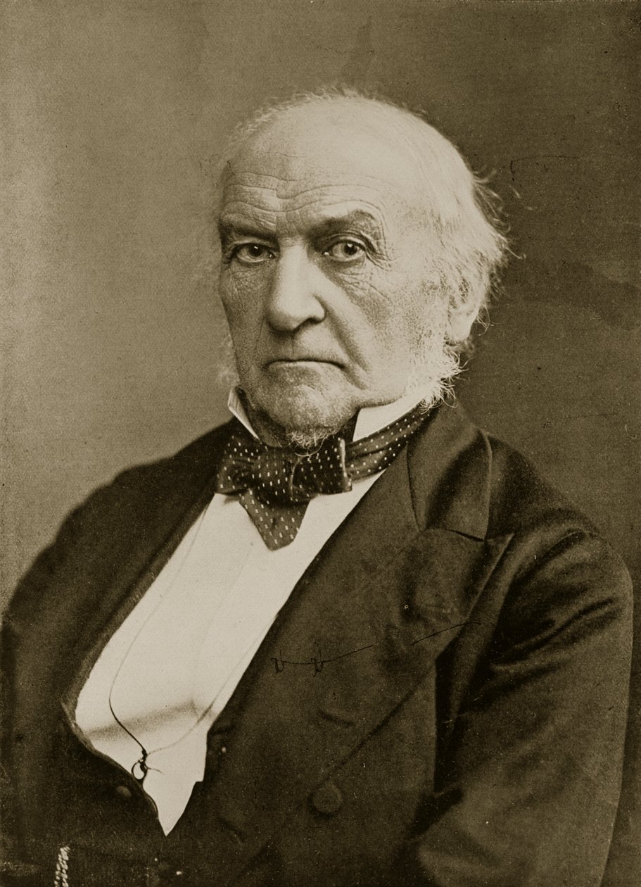 هون الصحيح. WE Gladstone (صورة بني داكن) بواسطة مصور انجليزى