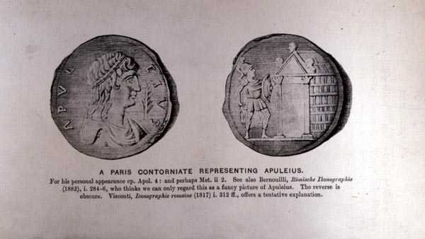 Paris Contorniate تمثل APULEIUS (c.124-170 إعلان) بواسطة مدرسة اللغة الإنجليزية