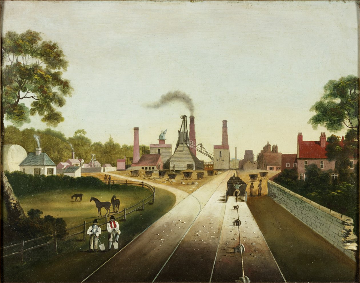 حفرة "أ" ، Backworth ، c.1823-67 بواسطة مدرسة اللغة الإنجليزية