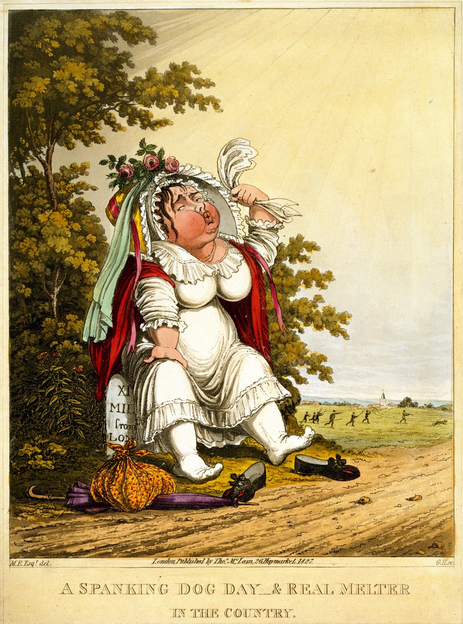 يوم الكلب الردف و Real Melter في البلد ، منقوش بواسطة George Hunt ، نشره Thomas McLean ، لندن ، 1827 بواسطة مدرسة اللغة الإنجليزية