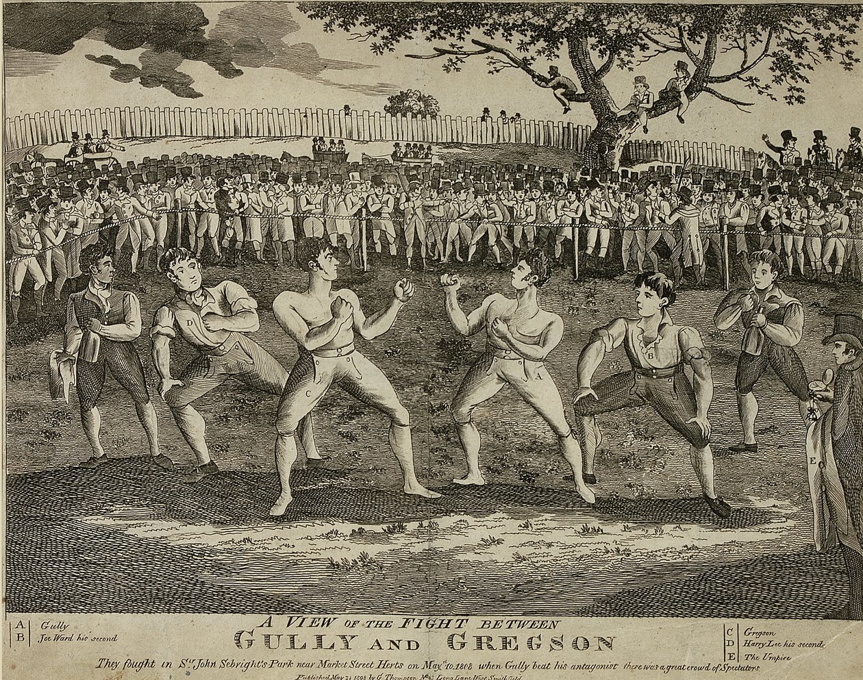 A view of the Fight between Gully and Gregson بواسطة مدرسة اللغة الإنجليزية