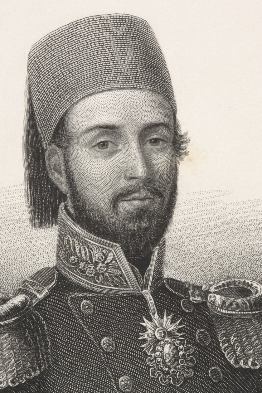 عبد المجيد الأول ، من "معرض الصور التاريخية" ، تم نشره عام 1880 بواسطة مدرسة اللغة الإنجليزية