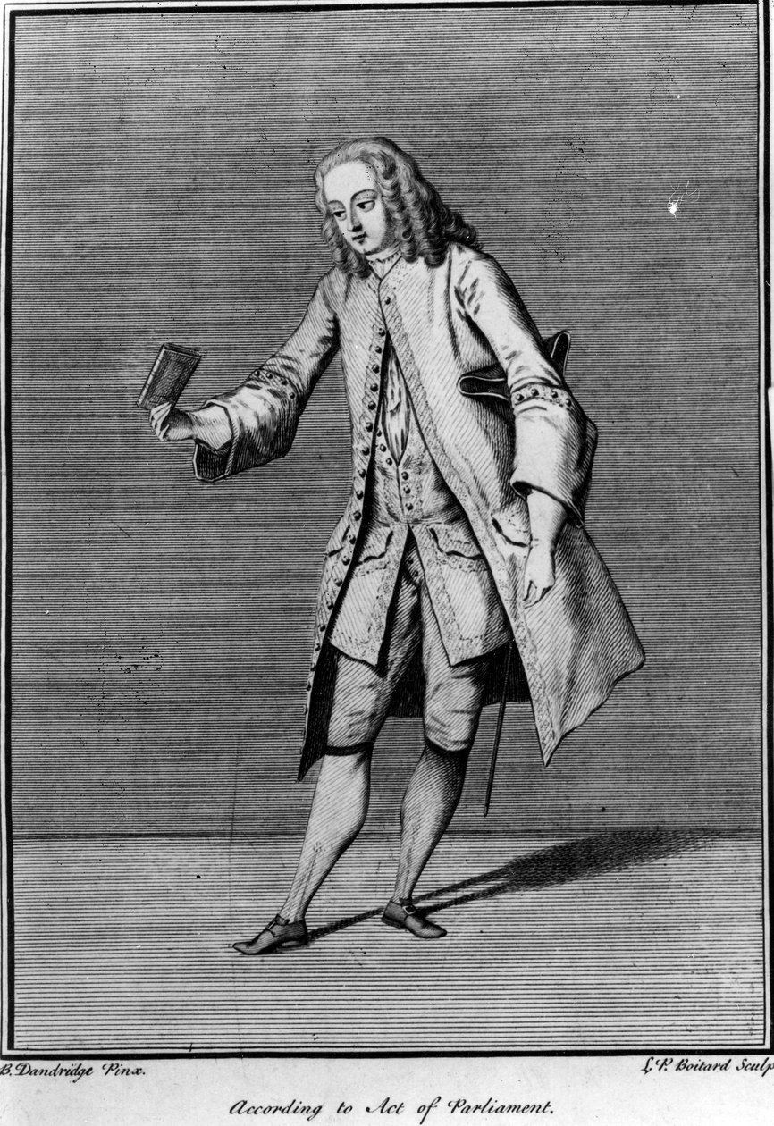 وفقا لقانون البرلمان ، الذي أدلى به لويس فيليب بولتارد بعد بارثولوميو داندريدج ، 1737 بواسطة مدرسة اللغة الإنجليزية