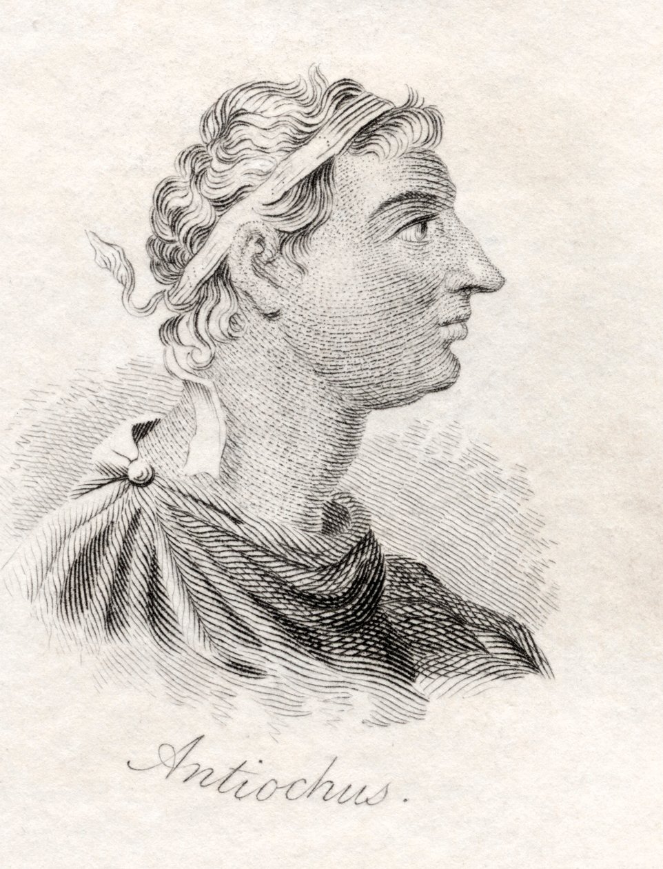 Antiochus I Soter ، من "قاموس كراب التاريخي" ، نشر عام 1825 بواسطة مدرسة اللغة الإنجليزية