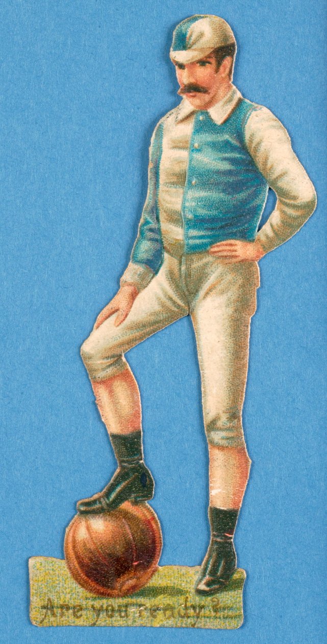 هل أنت مستعد ؟، قطع لاعب كرة قدم ، 1880s-90s بواسطة مدرسة اللغة الإنجليزية