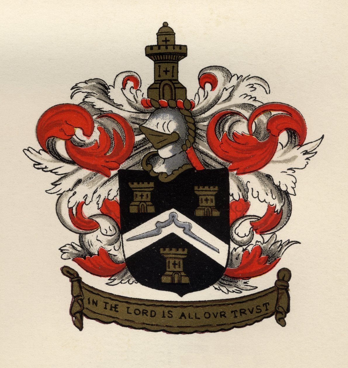 أذرع الماسونية الحرة من الفصل Gateshead ، 1671 ، من تاريخ الماسونية ، المجلد الثاني ، نشره توماس سي جاك ، لندن ، 1883 بواسطة مدرسة اللغة الإنجليزية