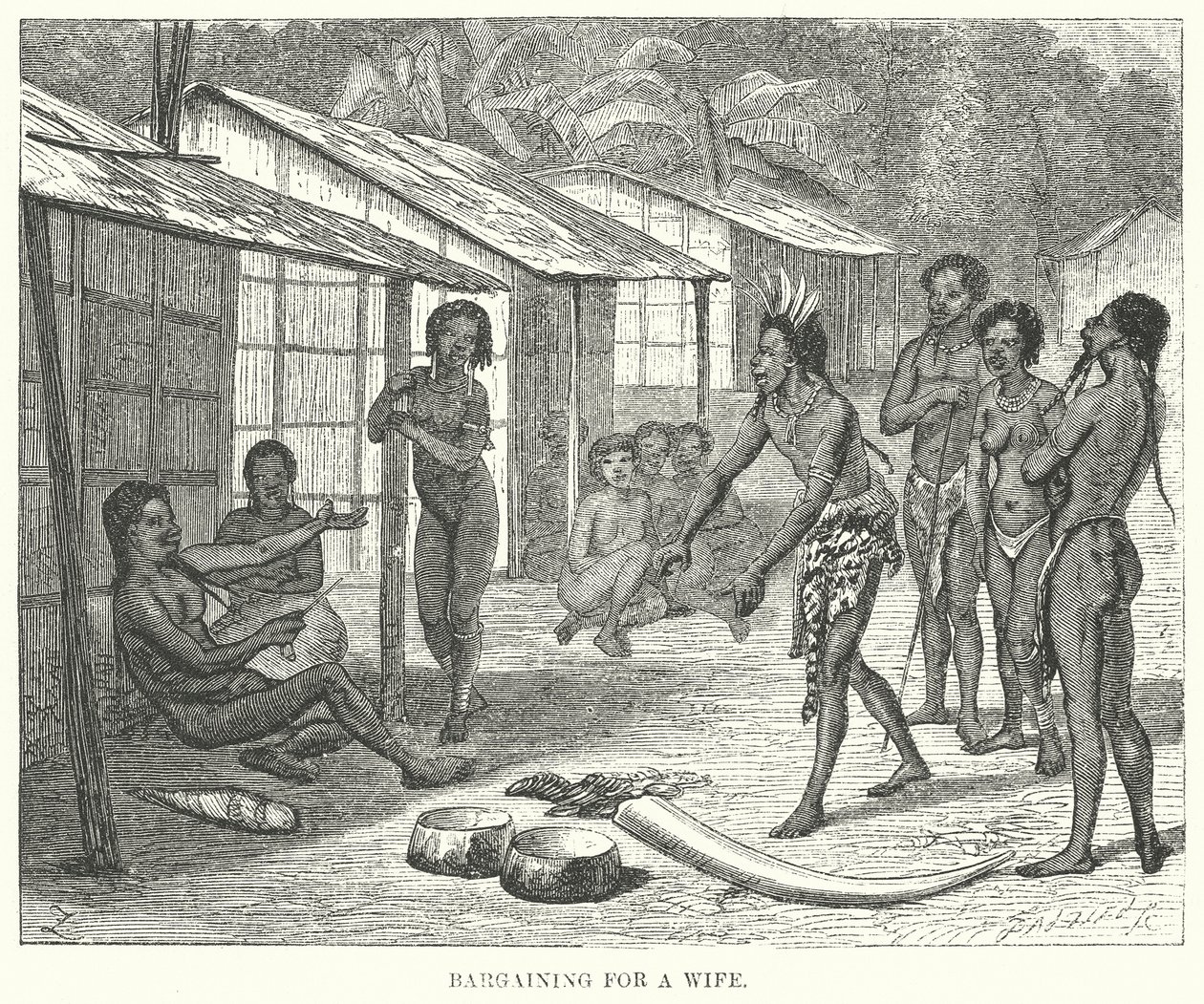 المساومة على زوجة (نقش) بواسطة مدرسة اللغة الإنجليزية