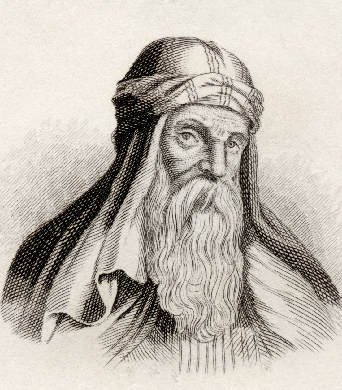 باسل قيسارية ، من "قاموس كرابيس التاريخي" ، نُشر عام 1825 بواسطة مدرسة اللغة الإنجليزية