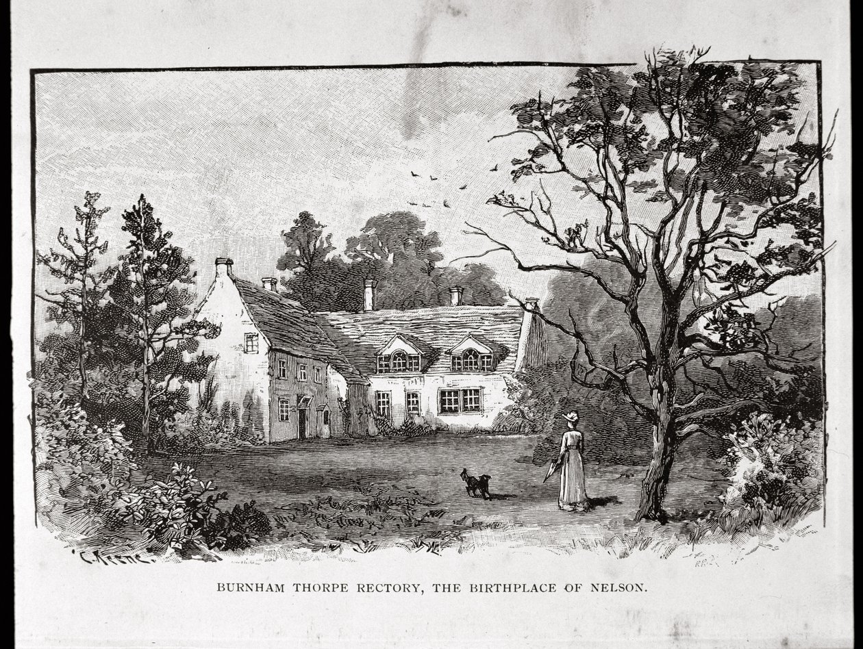 Burnham Thorpe Rectory ، مسقط رأس نيلسون بواسطة مدرسة اللغة الإنجليزية