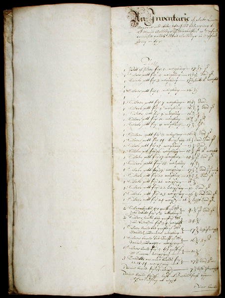 كتاب بورصار الطويل ، بداية من عام 1655 (قلم وحبر على ورق) بواسطة مدرسة اللغة الإنجليزية