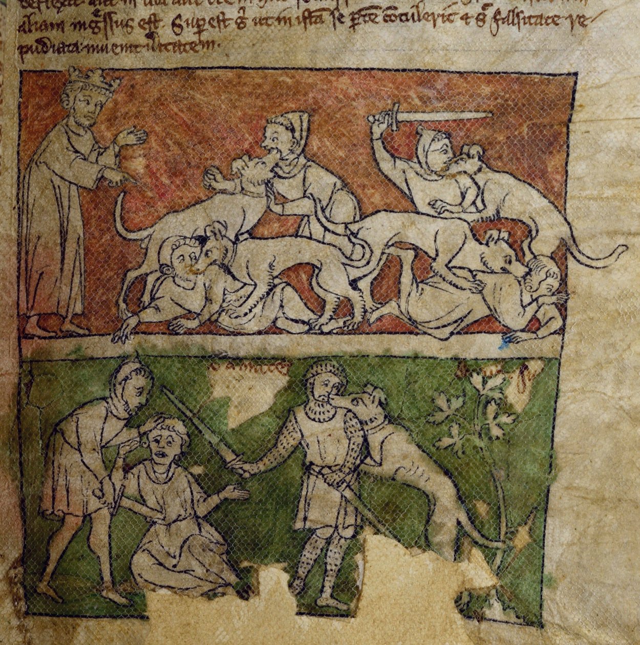 CCA-LitMs - D - 10 fol. 6r الكلب ، من بستاري بواسطة مدرسة اللغة الإنجليزية