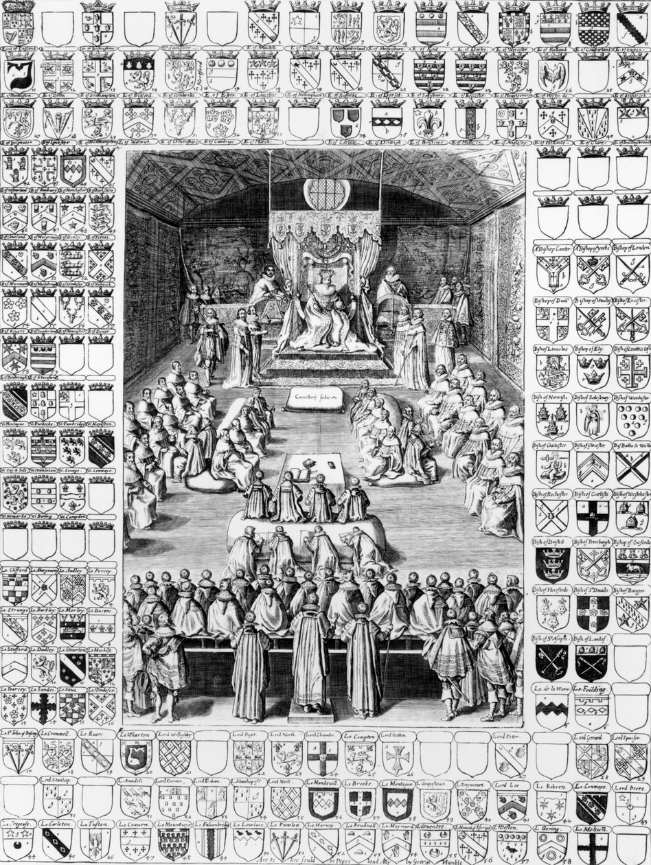 تشارلز الأول (1600-49) في مجلس اللوردات بواسطة مدرسة اللغة الإنجليزية