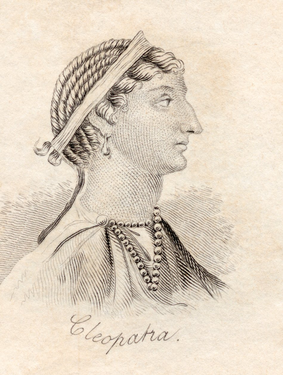 كليوباترا ، من "قاموس كراب التاريخي" ، نُشر عام 1825 بواسطة مدرسة اللغة الإنجليزية