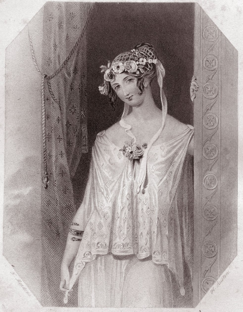 Cressida (Troilus and Cressida) (Troilus and Cressida) - في - "" معرض شكسبير النسائي ، مجموعة من خمسة وأربعين صورة جادة لفنانين من أوائل لندن ، غنية بالإشعارات النقدية والأدبية "" "حوالي عام 1838 - من" "معرض نساء S. بواسطة مدرسة اللغة الإنجليزية