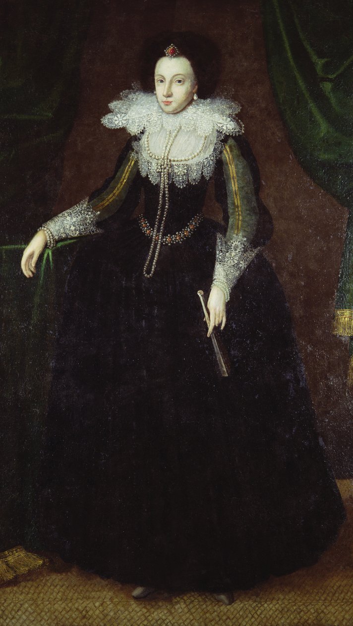 دوروثي هادلستون (ني دورمر) ، c.1610-15 بواسطة مدرسة اللغة الإنجليزية