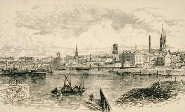 دندي في عام 1880 ، من "الصور الاسكتلندية" التي نشرتها جمعية المسالك الدينية بواسطة مدرسة اللغة الإنجليزية