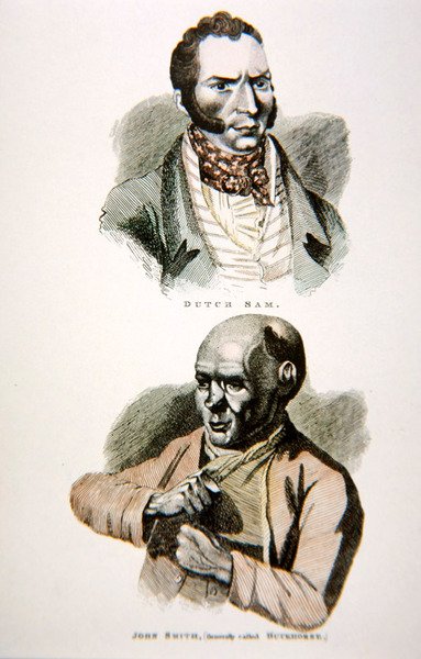 داتش سام وجون سميث ، من طبعة نشرت عام 1812 (ليثو ملون) بواسطة مدرسة اللغة الإنجليزية