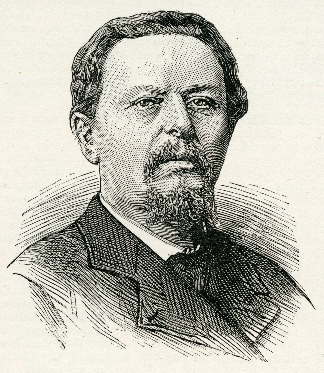 إميل بريتون (1831-1902) من "أخبار لندن المصورة" مايو 1884 (نقش) بواسطة مدرسة اللغة الإنجليزية
