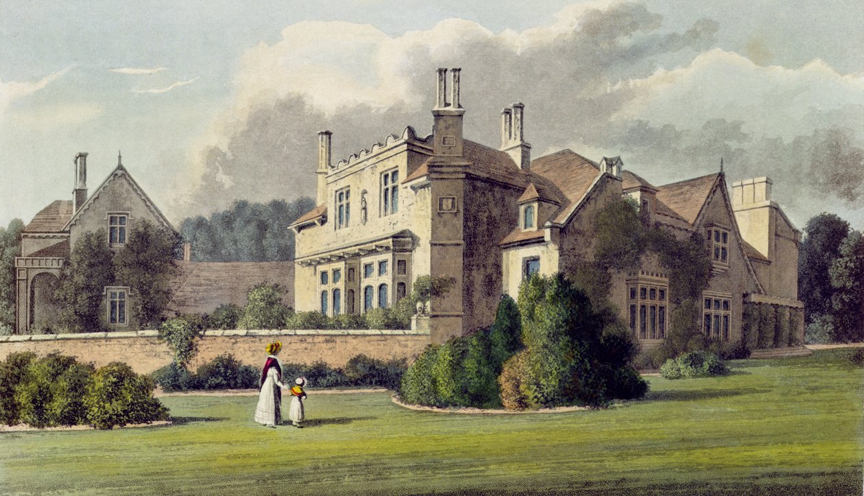 Endsleigh ، من مستودع Ackermanns للفنون ، 1823 (ليثو ملون) بواسطة مدرسة اللغة الإنجليزية